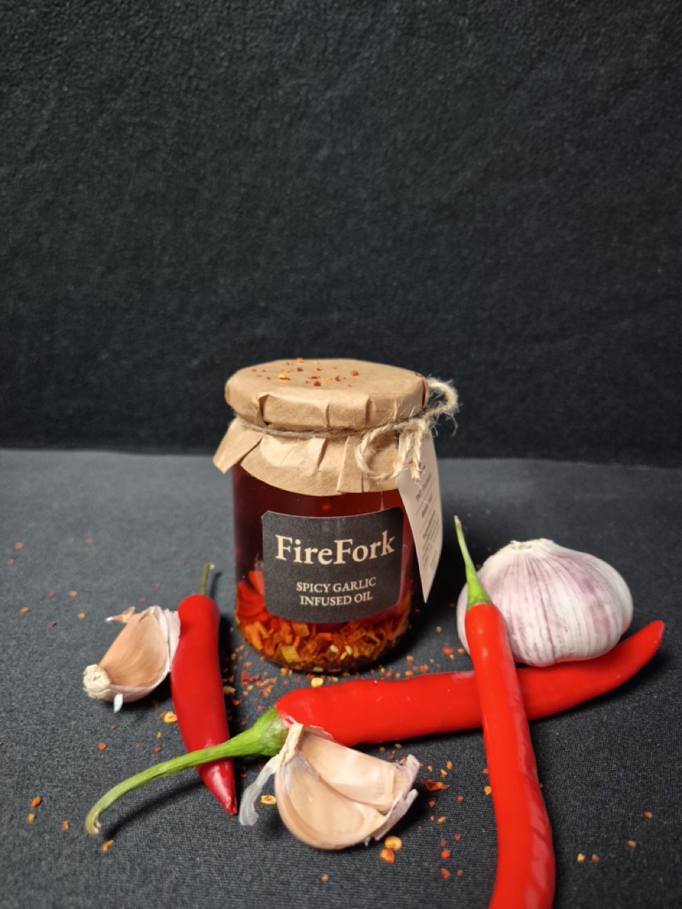 FireFork with peppers and garlic